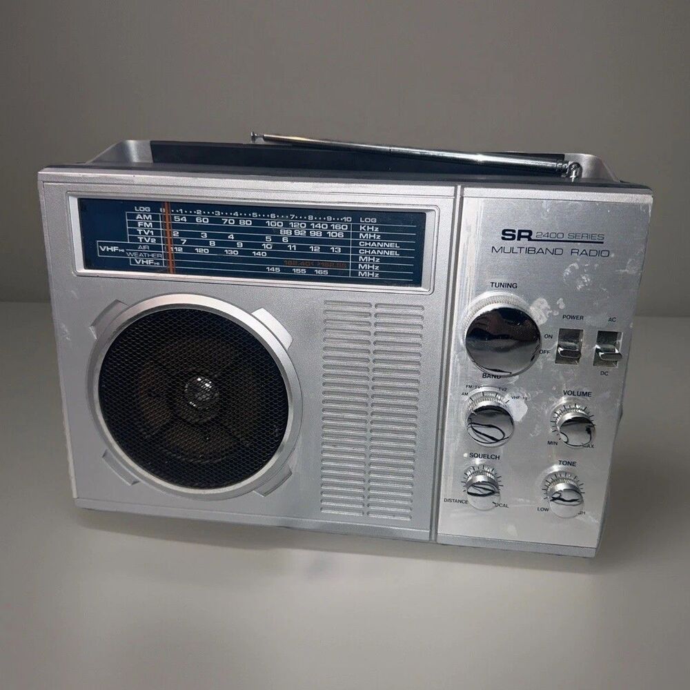 Vtg Sears SR 2400 Series Multiband Portable Radio Model 472.24080 250 Working
